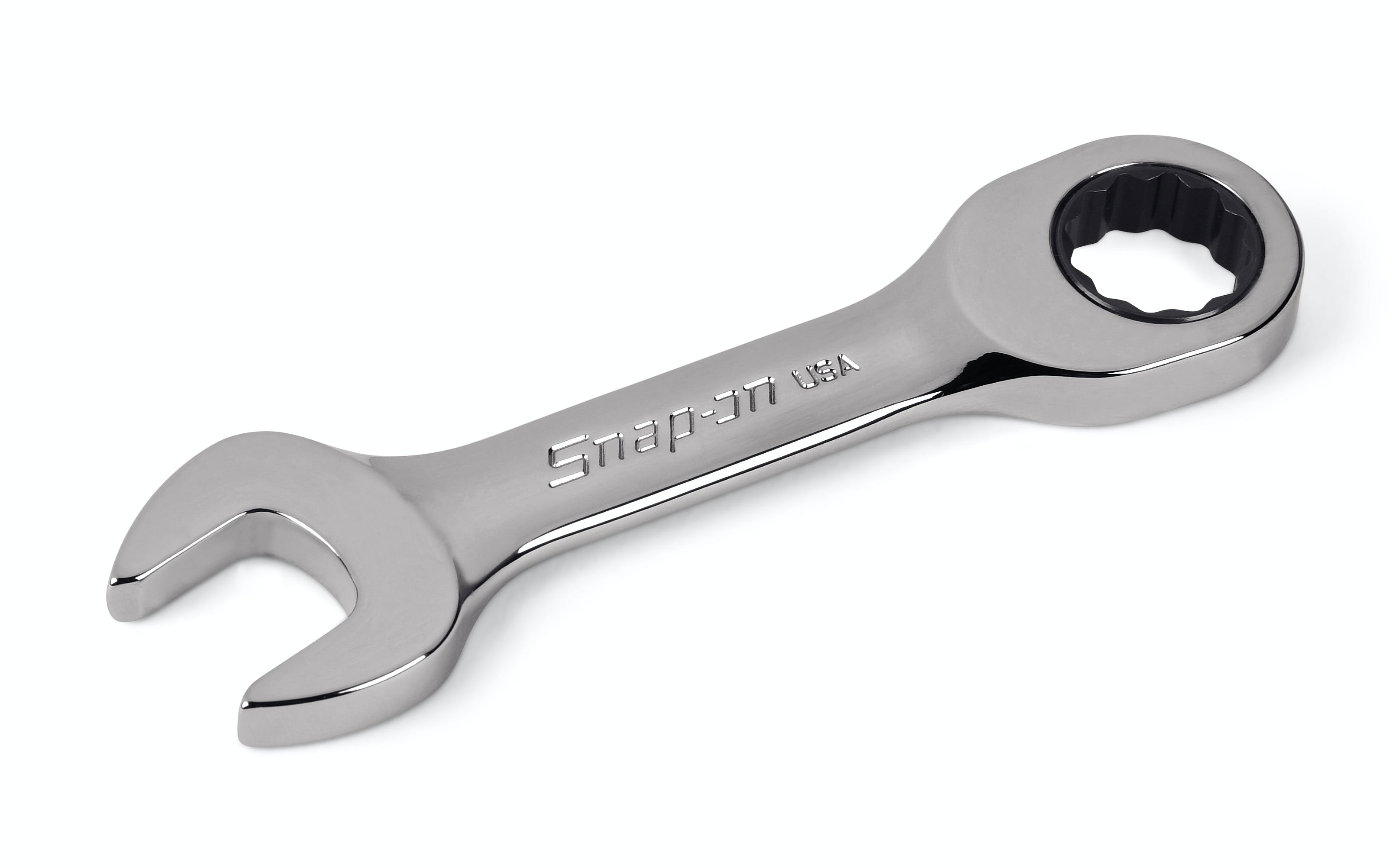 15 mm 12-Point Metric Flank Drive® 0° Offset Short Ratcheting Combination Wrench | OXKRM15 15 mm 12-Point Metric Flank Drive® 0° Offset Short Ratcheting Combination Wrench | OXKRM15
